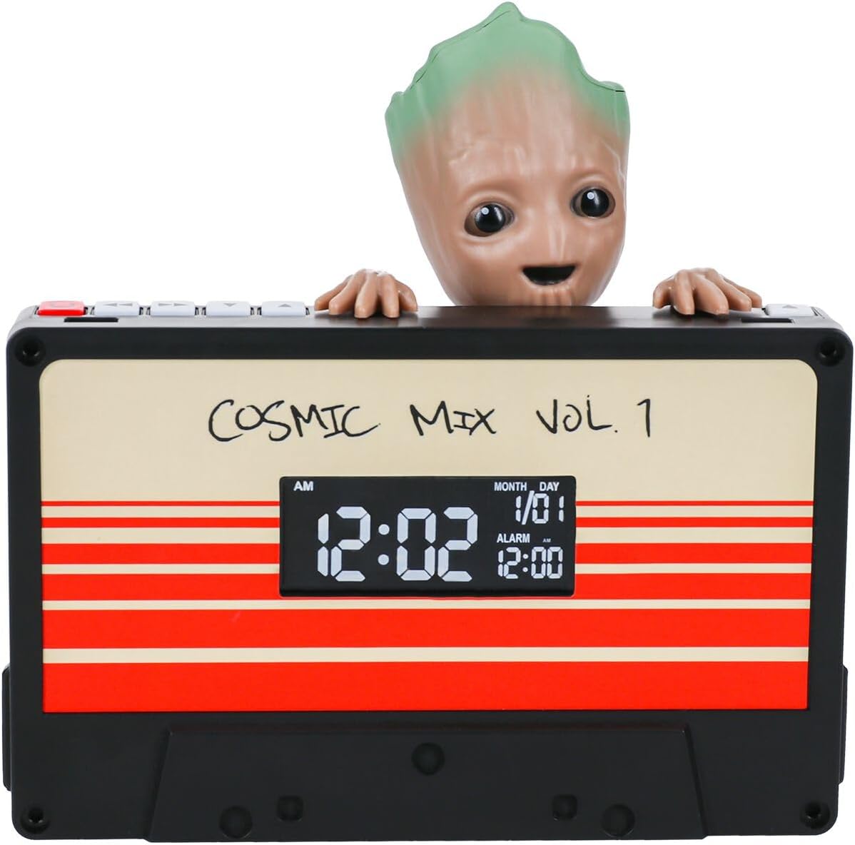 Marvel I Am Groot Alarm Clock - Officially Licensed Guardians of The Galaxy Digital Clock with Wake Up Timer, Home and Bedroom Decor for Super Hero Fans, Collectible Gift - 5.7" Tall | Paladone