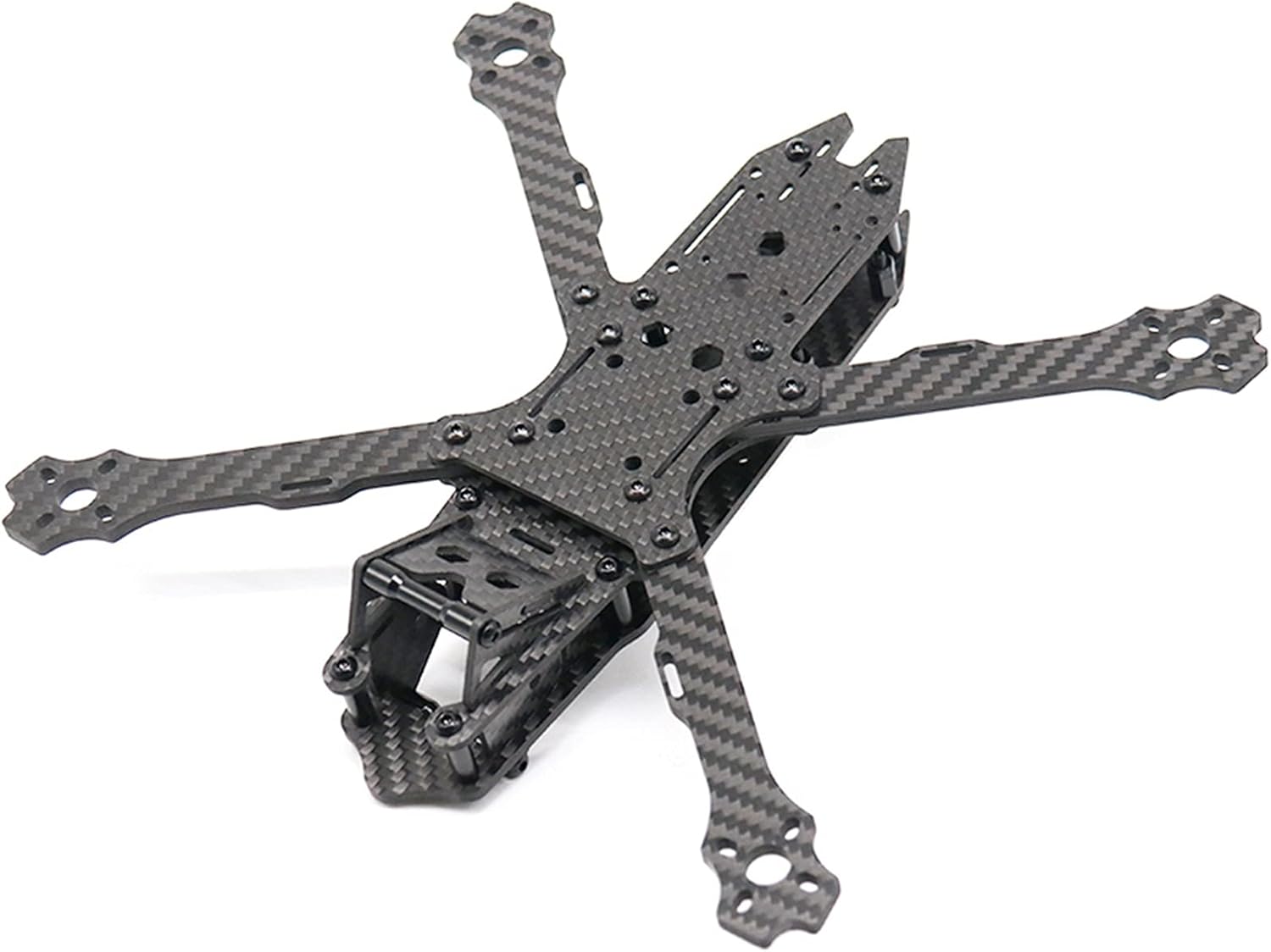 VLIZO for TCMMRC 5Inch Drone Frame kit for Avenger Pro 230 Wheelbase 230mm 4mm Arm Carbon Drone Rack for FPV Racing Drone Quadcopter Rack Accessories Parts (Color : Frame kit)