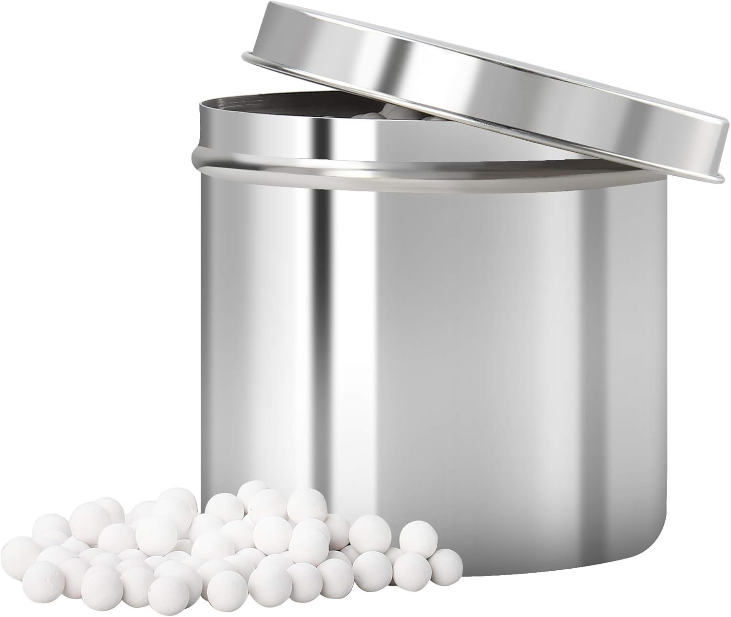 2 LBS Baking Ceramic Pie Crust Weights 10mm Reusable Pre-washed Natural Ceramic Stoneware With a Stainless Steel Cans(2 LB)