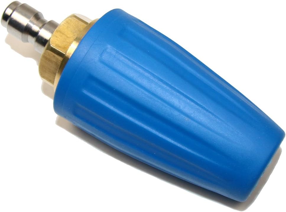 SUNDELY® Blue Colour 3.3GPM 4000PSI / 276BAR Rotating Turbo Head Spray Nozzle for High Pressure Washers Cleaner Gun (1/4" BSP Quick Connect)