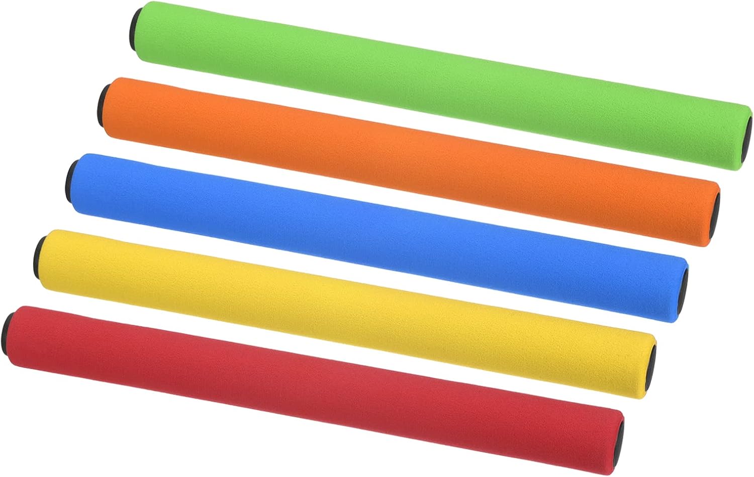 PATIKIL Relay Track Baton Set, Sponge Stainless Steel Tube Race Field Running Sticks for Outdoor Athletics Sport Game Tool