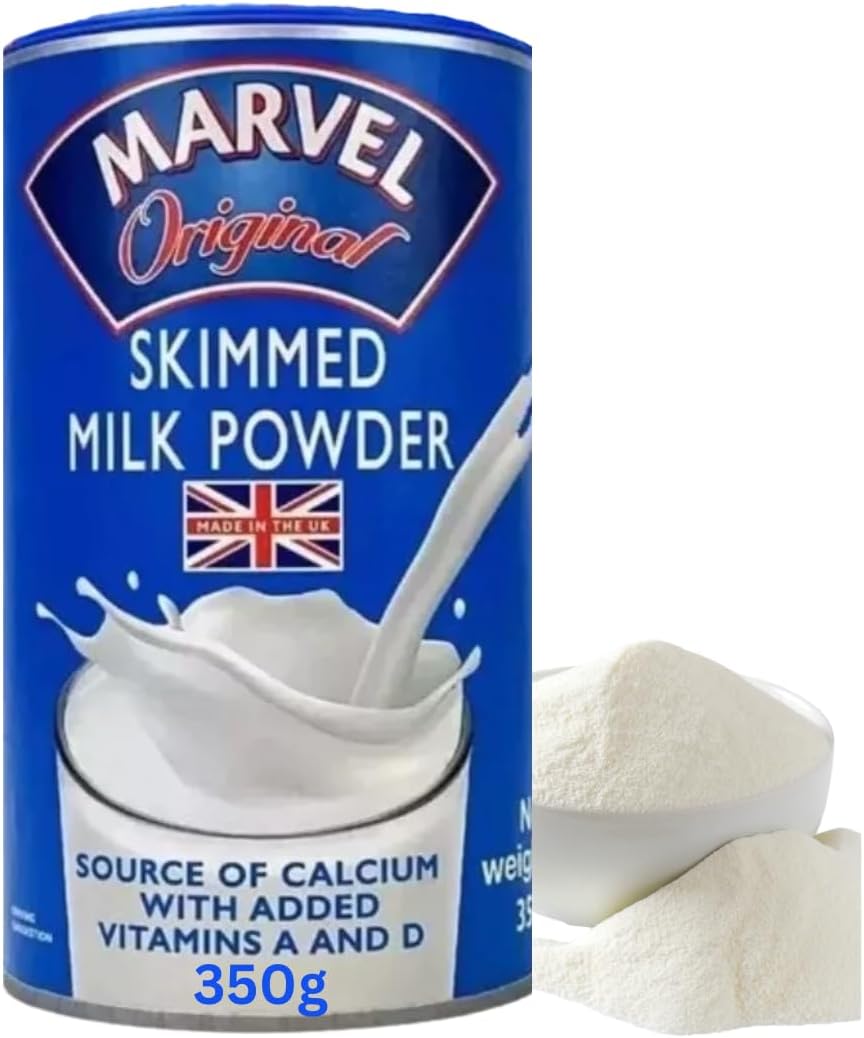 MARVL SKIMMED Milk Powder 350G Mega Pack Deal | Great Source of Vitamins A&D and high in Protein | Great in Tea and Coffee | Powdered Milk
