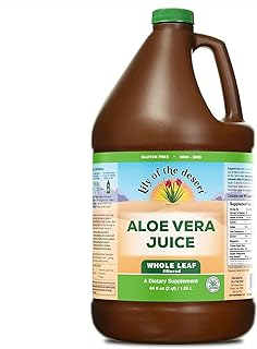 Lily Of The Desert Aloe Vera Juice - Whole Leaf Filtered Aloe Vera Drink, Non-GMO Aloe Juice with Natural Digestive Enzymes for Gut Health, Stomach Relief, Wellness, Glowing Skin, 64 Fl Oz