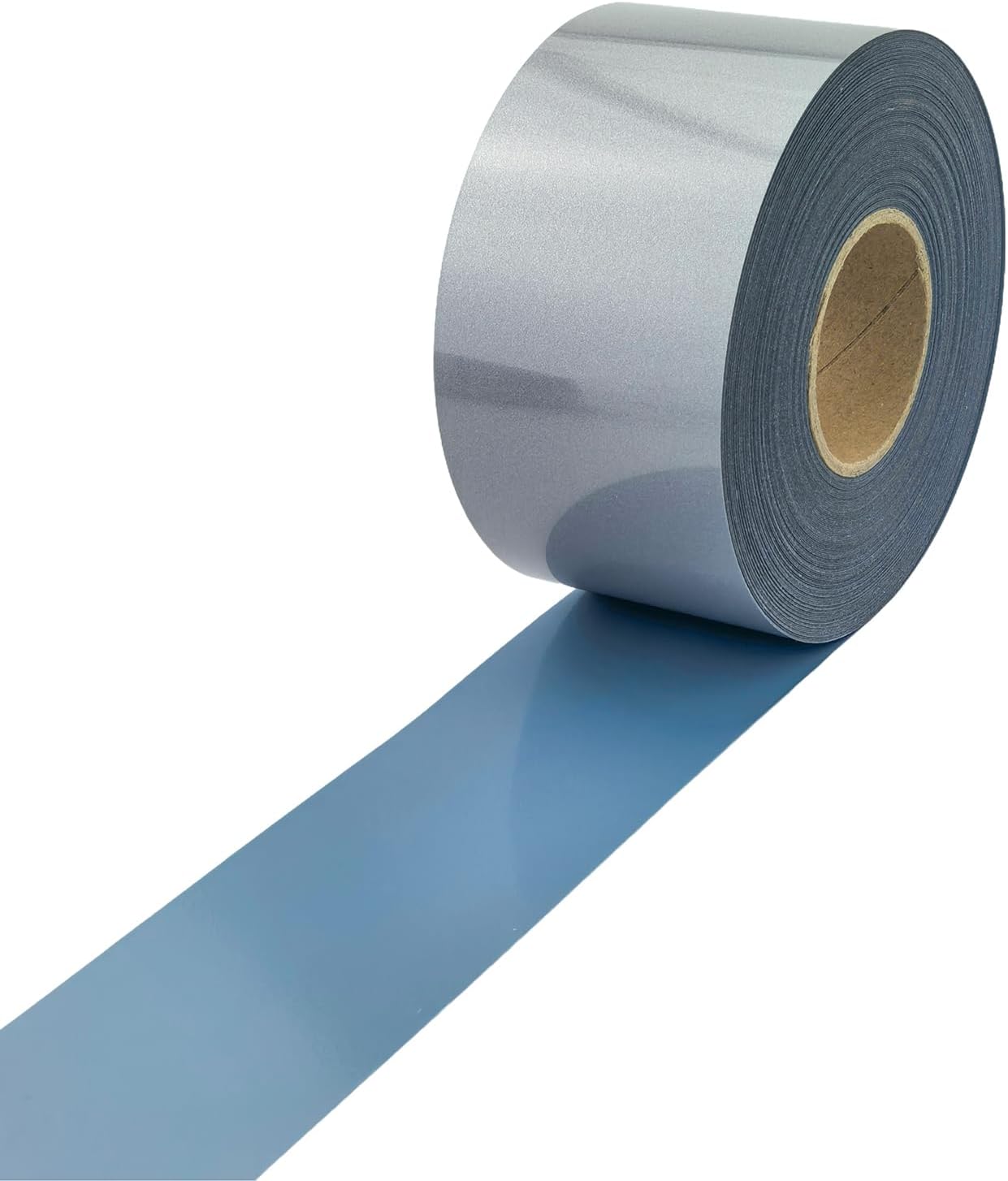 Reflective Heat Transfer Vinyl - Stretchable HTV for Sports Apparel, 65ft Roll - High Visibility, Flexible, Iron On, Easy to Cut for T-Shirts, Jackets, Bags (Silver) (2inch x 65ft)