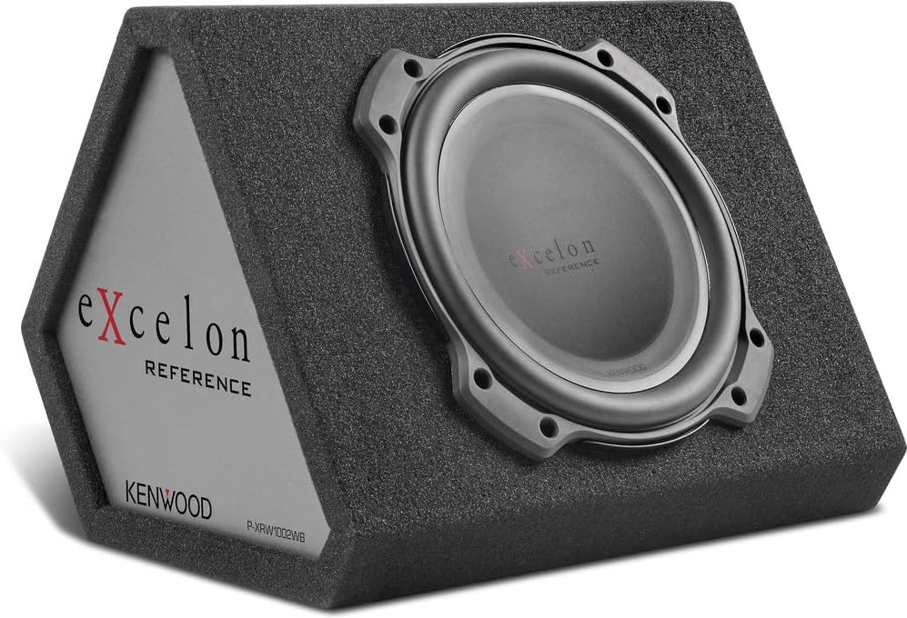 Kenwood Excelon P-XRW1002WB 10" Oversized Subwoofer with Sealed Wedge-Style Enclosure