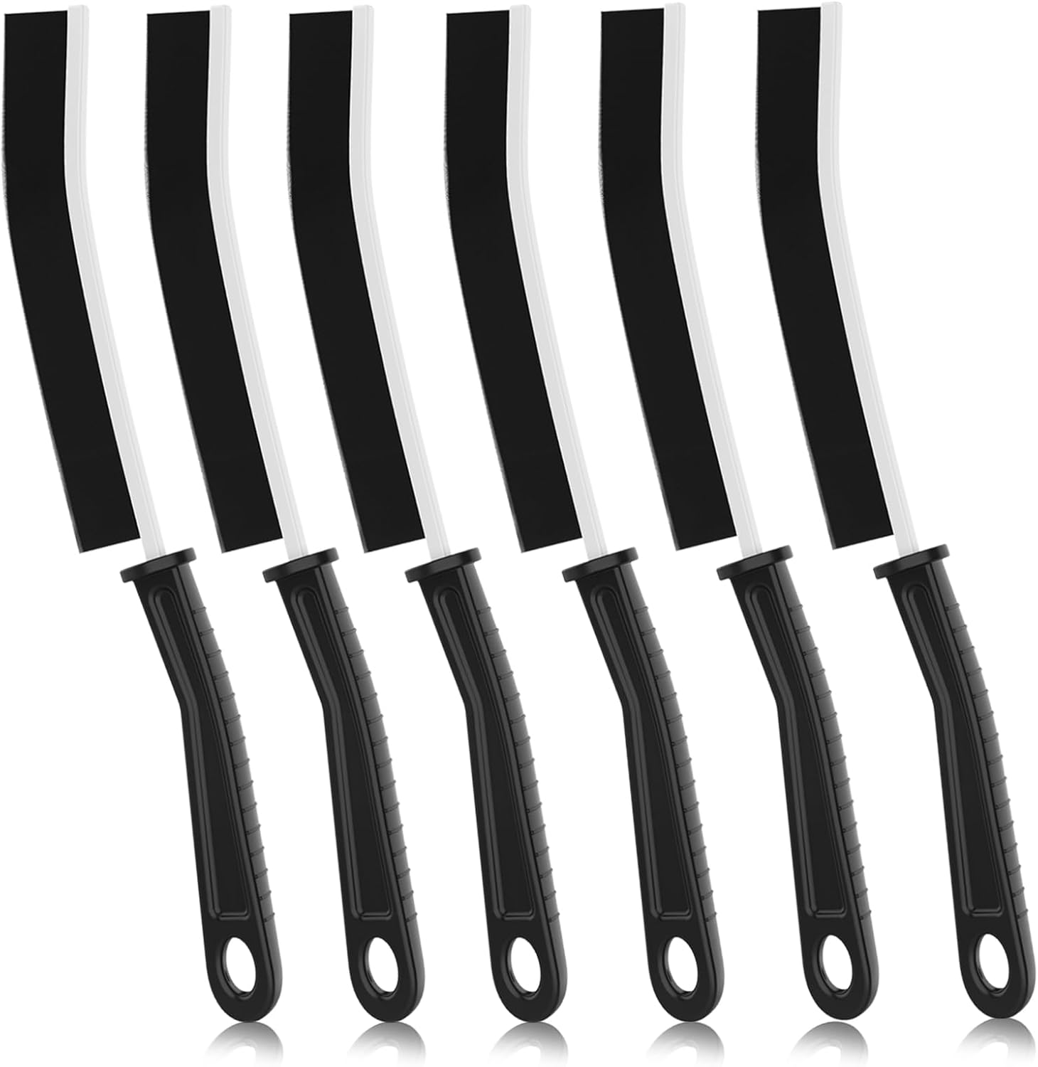 Crevice Cleaning Brush,6 Pcs Bathroom Crevice Gaps Cleaning Brush Groove Crevice Cleaning Tool for Narrow Corners in Home Kitchen Bathroom and Window Hard Bristle Crevice Cleaning Brush UK (6)