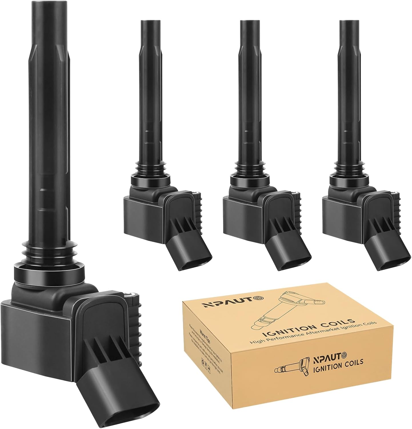 Ignition Coil Pack fit for L4 1.8 2.0 Turbo Audi A3 A4 A5 A6 A7 TT TTS Quattro Q3 Q5 Q7 S3, VW Jetta Passat Tiguan Beetle Golf GTI 1.8L 2.0L, 2015 2016 2017 2018 2019 2020 2021 2022, 06J905110G UF716