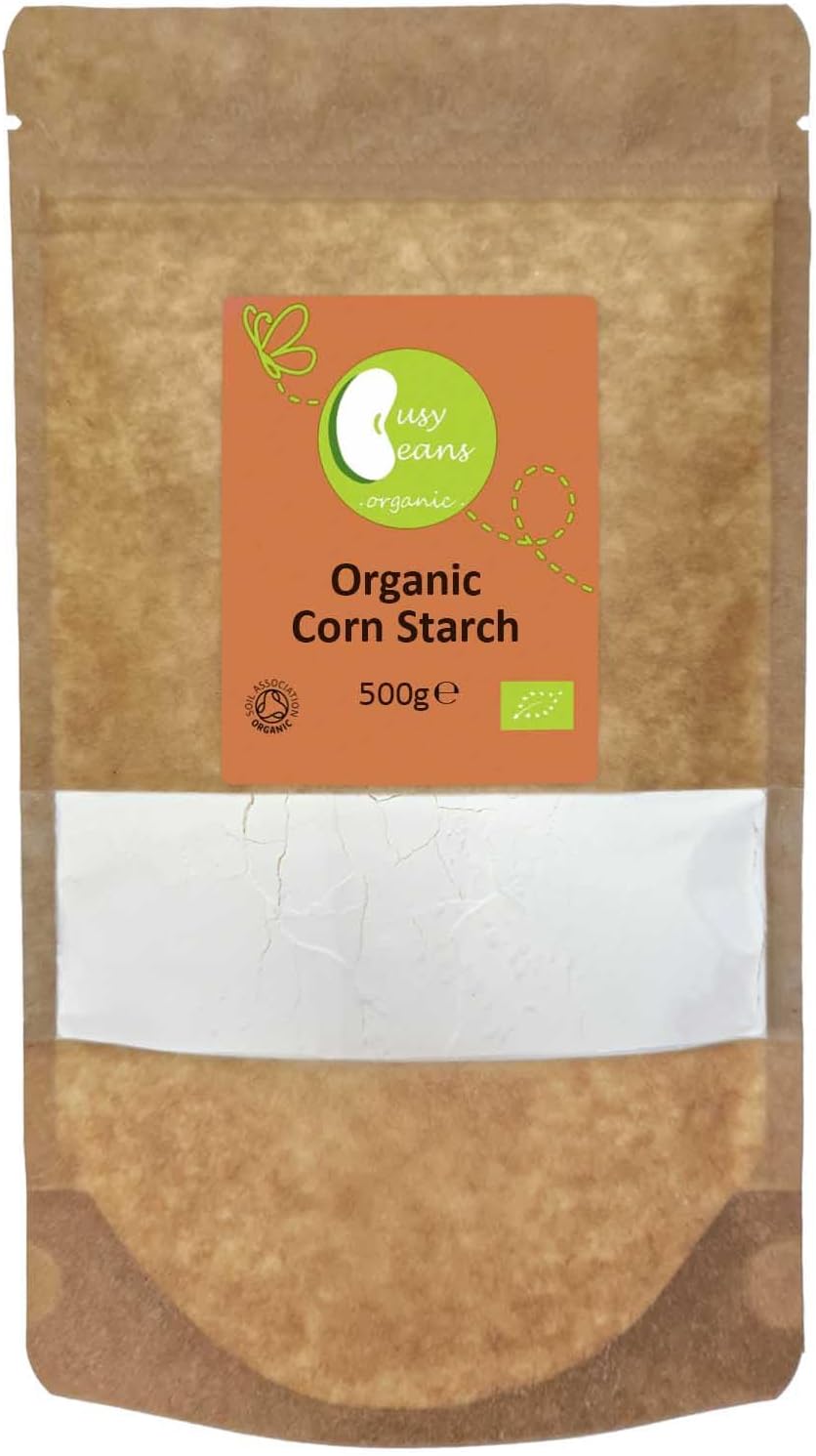 Organic Corn Starch (500g) | Premium Quality | Gluten-Free | Non-GMO Thickening Agent