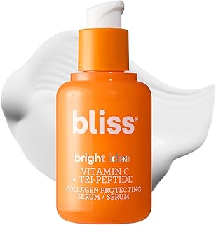 Bliss Bright Idea Vitamin C + Tri-Peptide Collagen Brightening Face Skincare Serum - Anti Aging, Reduces Dark Spots, Boosts Skin Elasticity - Clean - Vegan & Cruelty-Free - 1 Fl Oz