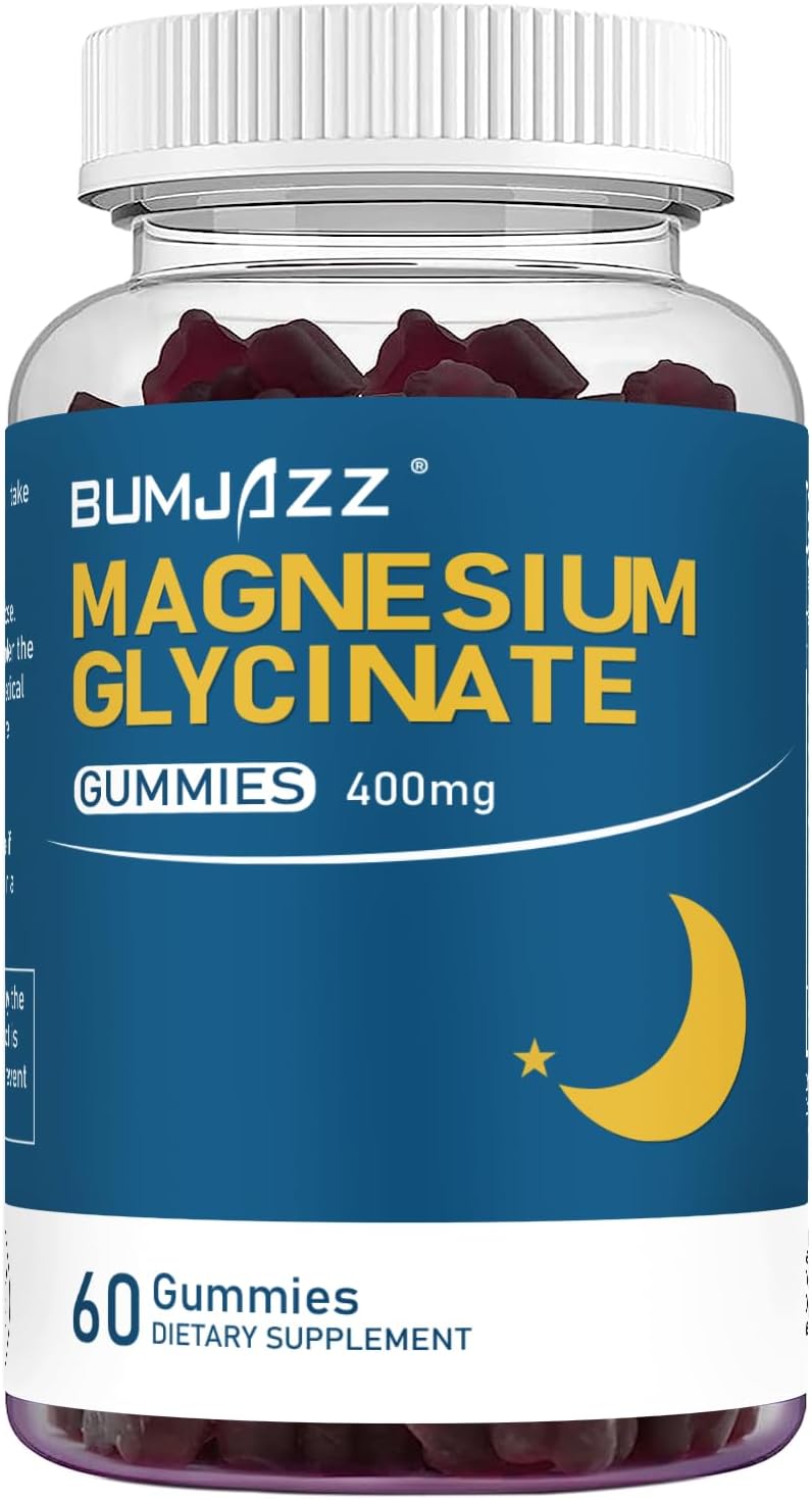 Magnesium Glycinate Gummies Supplement 400mg - Magnesium L-Threonate 200mg