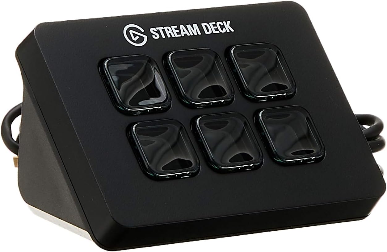 Elgato Stream Deck Mini – Control Zoom, Teams, PowerPoint, MS Office and More, Boost Productivity with Seamless Integration for Daily Apps, Set Up Shortcuts Easily, Compatible with Mac and PC