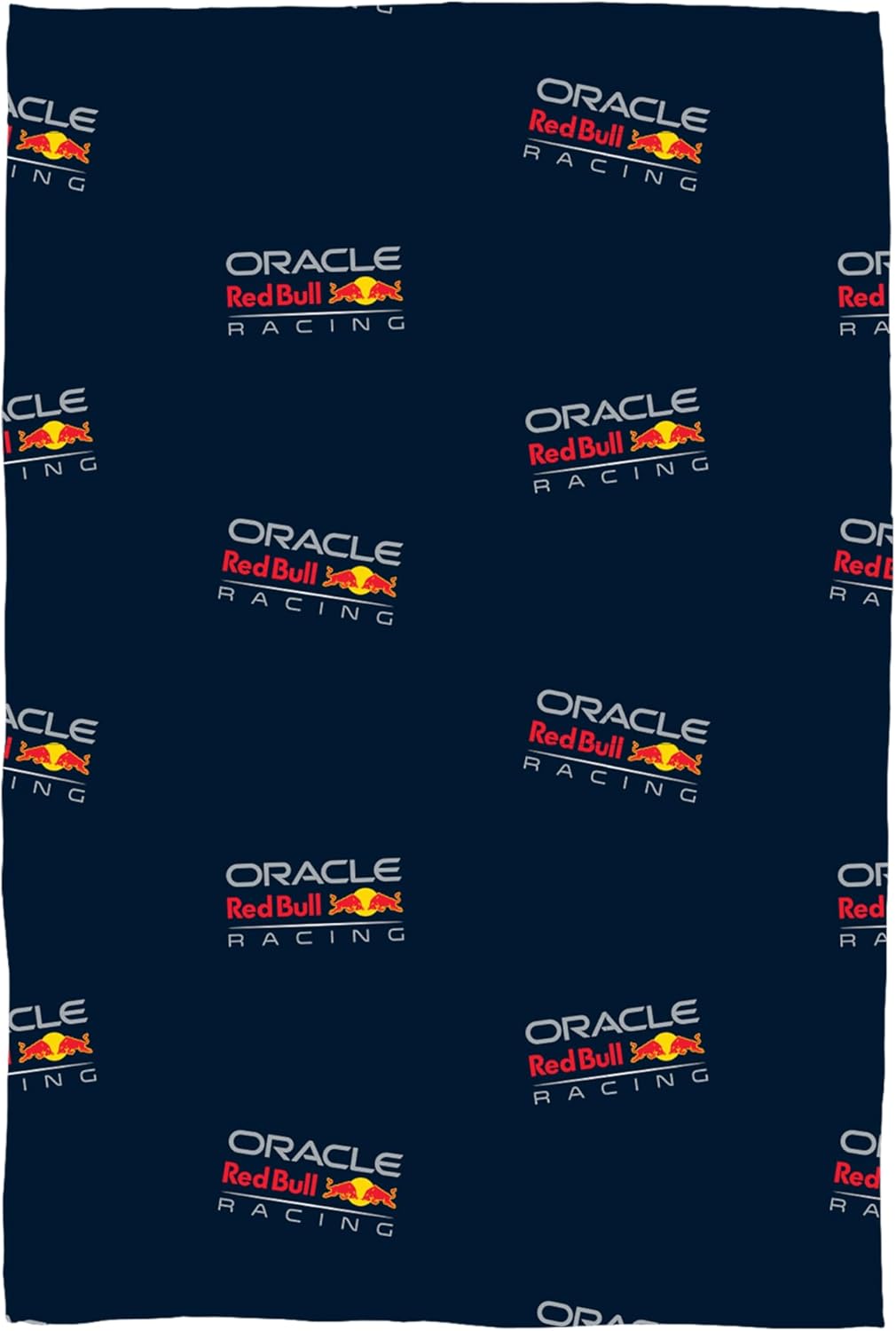 Oracle Red Bull Racing Officially Licensed Fleece Blanket | Formula One Design Super Soft Warm Throw | Perfect For Teen Bedrooms, Camping & Sleepovers | Size 100 x 150cm | Navy