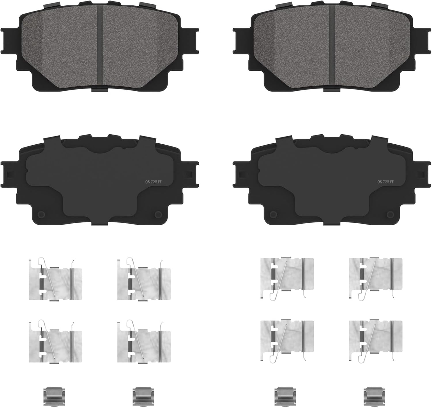 Wagner QS ZD2305 Disc Brake Pad Set, Reduced Vibration for Quieter Braking, Fits 2020–2024 Toyota Highlander