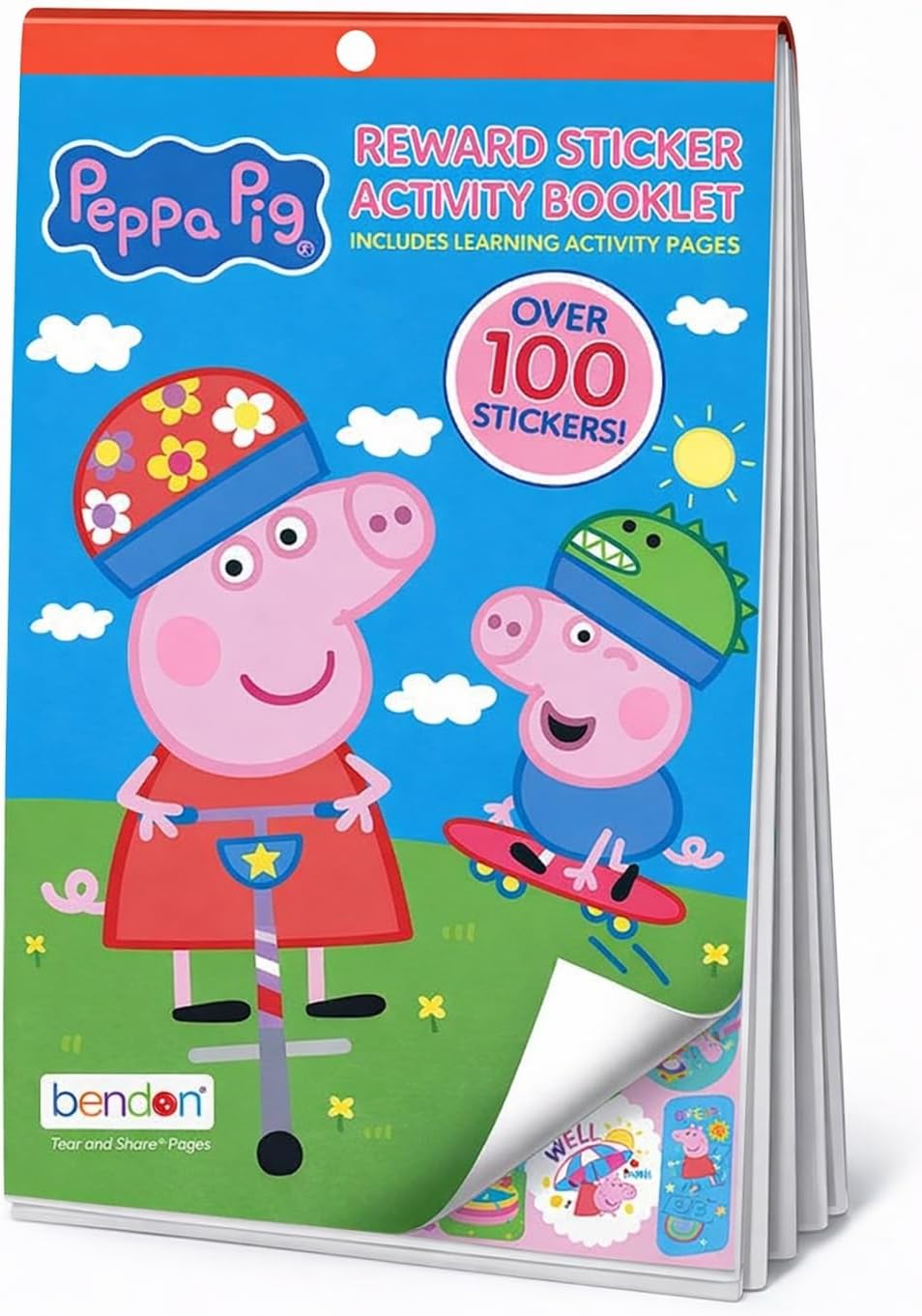 Peppa Pig Stickers | Peppa Pig Mini Coloring Book | Peppa's Pigs Sticker Pad | Peppa's Pigs Activity Books | Farm Animal Stickers for Kids | Over 100+ Stickers | 4" x 6" Booklet | Officially Licensed