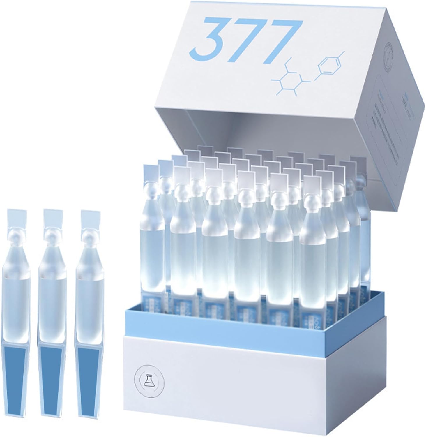 1 Box Ultra Hydrating Serum, Anti-Aging Moisturizing Brightening Hyaluronic Acid Serum for Face Single-Use, 30 * 1.5ml Good Molecules Hyaluronic Acid