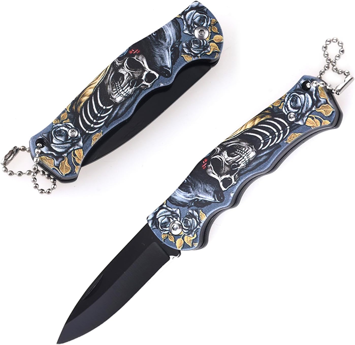 Multitool - 2-in-1 Foldable Mini Utility Multitool with Key Ring, Compact Pocket Tool for Camping, Fishing, Hiking & Everyday Carry, Non-Locking Blade EDC Tool for Men, Women, DIY & Gifts