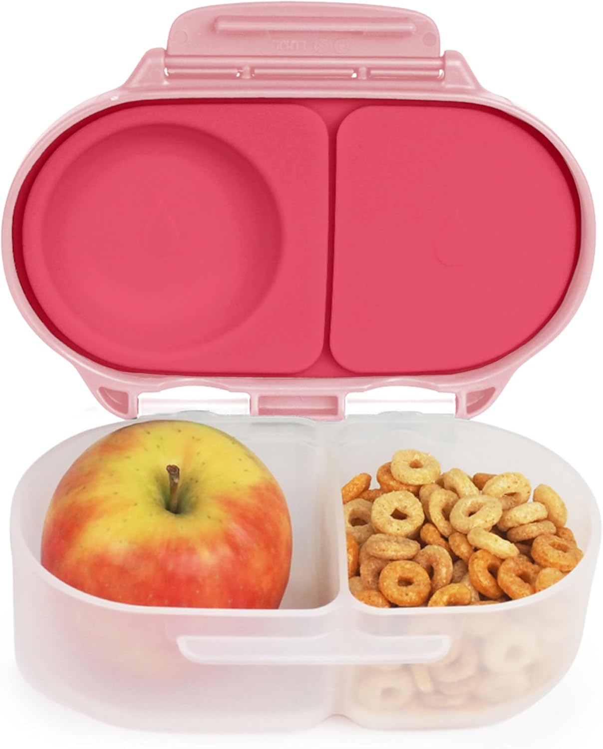 b.box Snackbox | Mini Bento Lunch Box with 2 Leakproof Compartments | Ideal for Toddlers, Kids Lunch & Snacks | Fits Whole Piece of Fruit | BPA Free