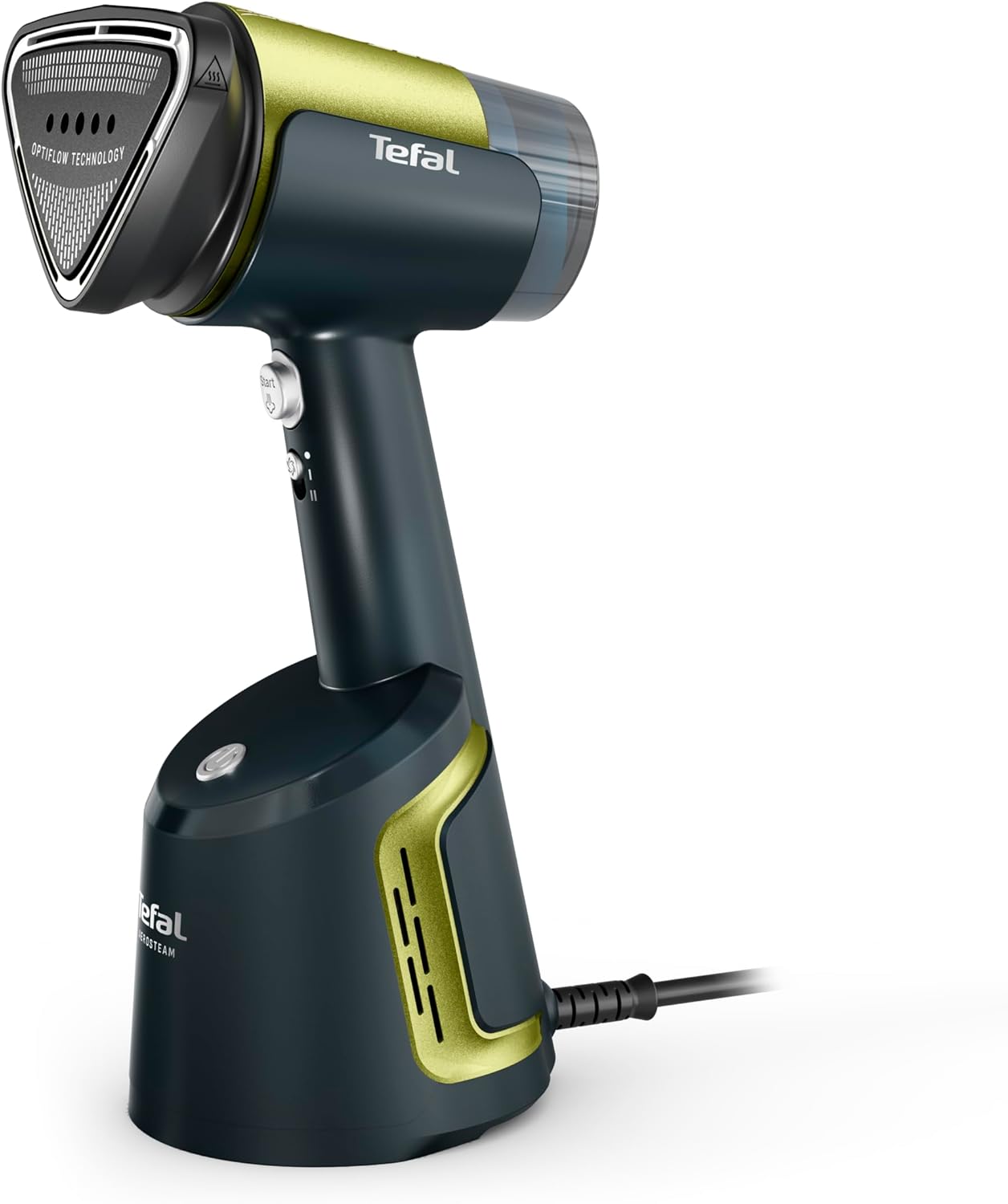 Tefal AeroSteam Handheld Garment Steamer, Revolutionary Suction Innovation, Portable Clothes Steamer & Wrinkle Remover, Fast Heat-Up, Iron Results in One Stroke, DT9810G0–Black/Forest Green