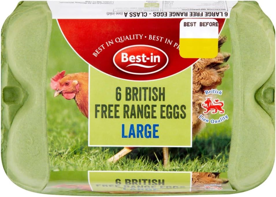 Best-in 6 British Free Range Eggs Large 6s x Pack of 3