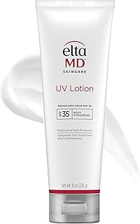 EltaMD UV Lotion Body Sunscreen, SPF 30+ Sunscreen, Body Lotion with SPF Made with Zinc Oxide and Hyaluronic Acid, 7.0 oz Pump