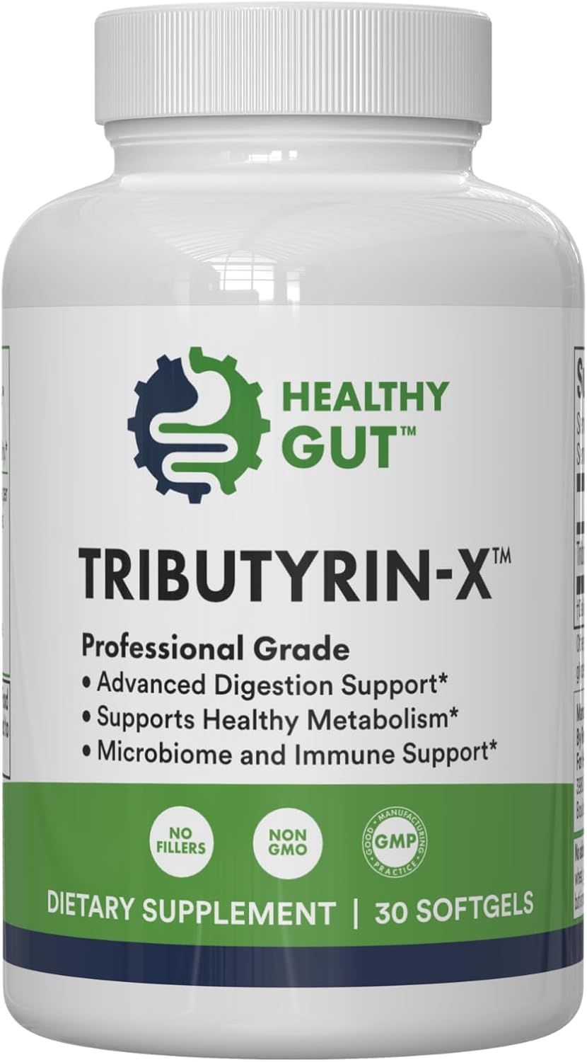 Tributyrin-X | Histamine and Leaky Gut Support | 99% Pure w/Zero Odor | 30 Servings
