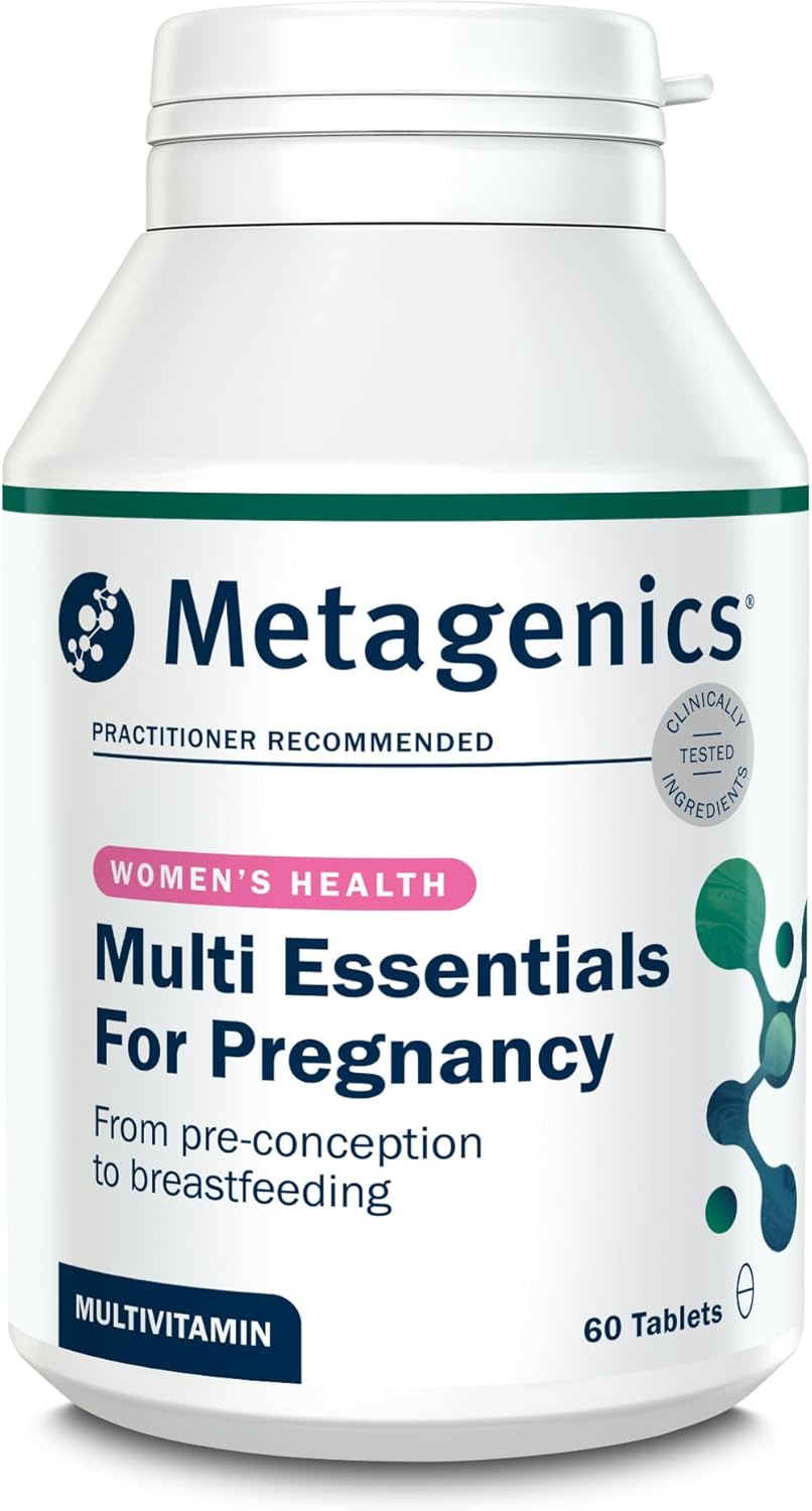 Metagenics Multi Essentials for Pregnancy Multivitamin with Folic Acid - 25 Vitamins & Minerals for Pre-Conception, Pregnancy & Breastfeeding - Vegetarian and Vegan - 60 Tablets