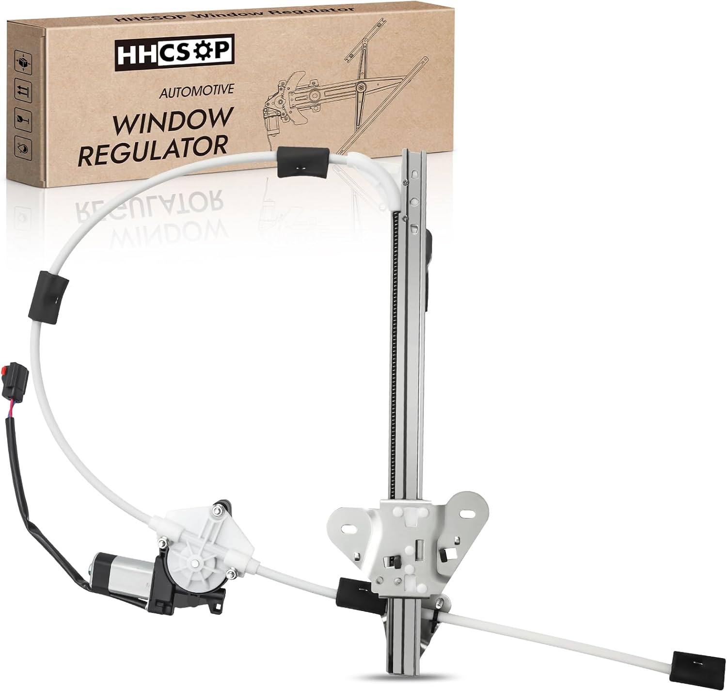 Front Left Driver Side Power Window Regulator with Motor for Jeep Cherokee XJ Sport Utility 1997 1998 1999 2000 2001 (4-Door Only), 741-768