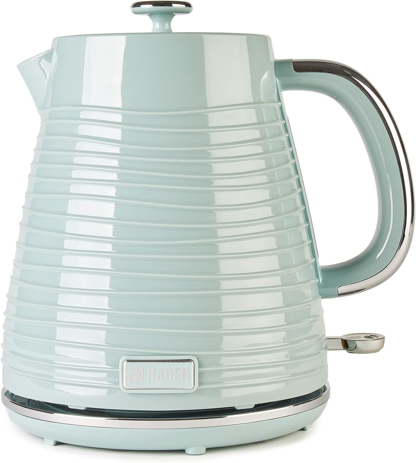 Haden Devon Green Kettle - 1.7L Capacity, BPA-Free - Auto-shutoff & Boil-Dry Protection - Cordless Design - 3000W Fast Boil Kettle - Removable Filter