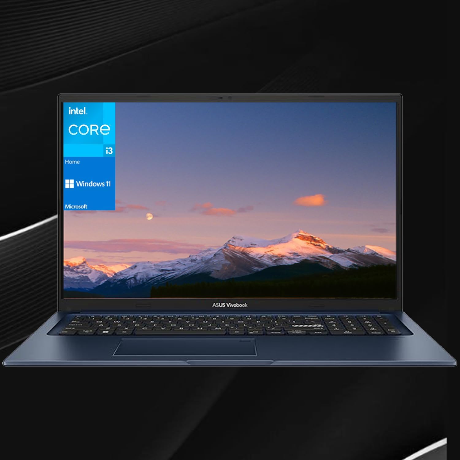 ASUS Vivobook 17 Daily Traditional Laptop, 17.3” FHD Display, Intel Core i3-1215U, Intel UHD Graphics, 36GB RAM, 1TB SSD, HDMI, Webcam, Wi-Fi, Windows 11 Home, Blue