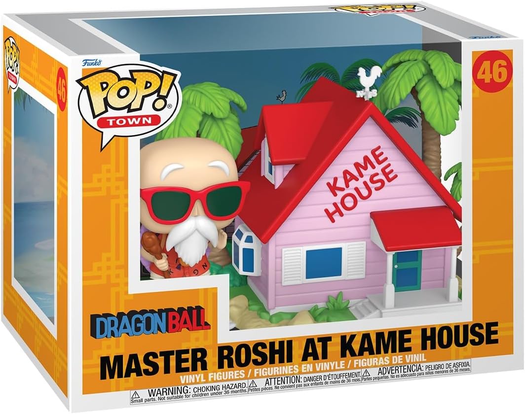 Funko Pop! Town: Dragon Ball - Master Roshi at Kame House - Collectable Vinyl Figure - Gift Idea - Official Merchandise - Toys for Kids & Adults - Anime Fans - Model Figure for Collectors