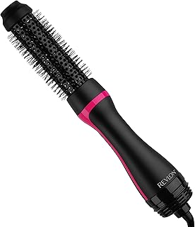 Revlon One Step Root Booster Round Brush Dryer and Hair Styler | Fight Frizz and Add Volume, (1-1/2 in)