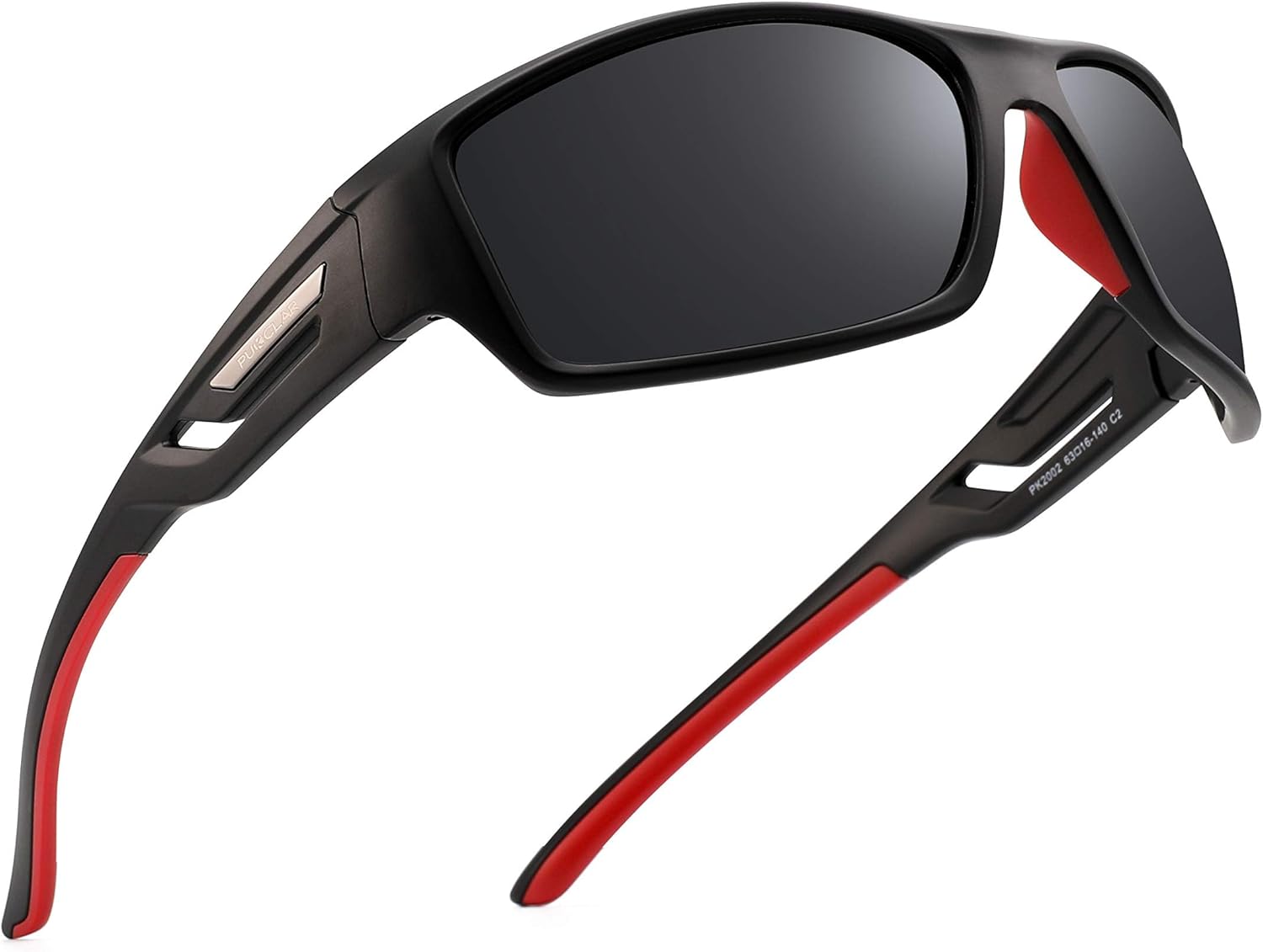 PUKCLAR Polarised Sports Sunglasses for Men Women Driving Sunglasses Cycling Running Fishing Goggles TR90 Frame