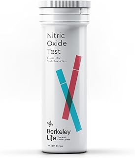 Berkeley Life Nitric Oxide Test Strip Used Worldwide by Olympians & Elite Athletes - Take Control of Your Heart Health Measure, Manage, & Optimize Blood Flow & Oxygen Delivery in Your Body - 50 Count