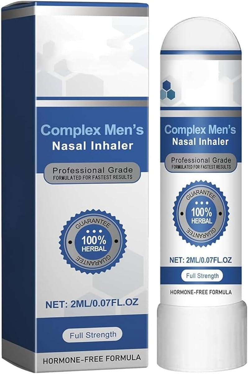 Uncle Stiffy Nasal Inhaler – Complex Men's Nasal Inhaler, Natural Ingredients, Gentle Male Prostate Care, Natural Ingredients, Restores Energy and Vitality for Men (1)