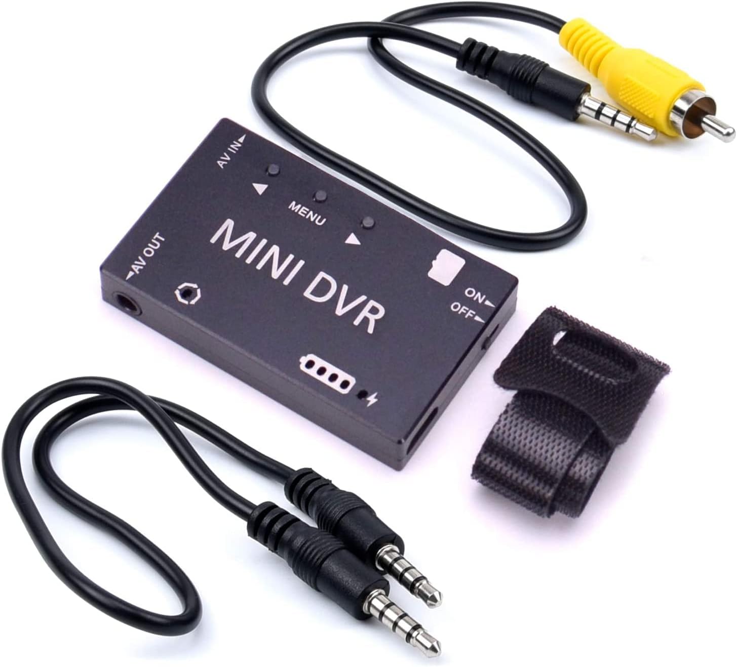 Mini FPV DVR Digital Video Recorder, 720P HD, NTSC/PAL, 32GB TF-Card Support, Built-in Battery, 3.5mm AV Interface, Compact Video Capture for Camcorder, VHS, Hi8, Betamax