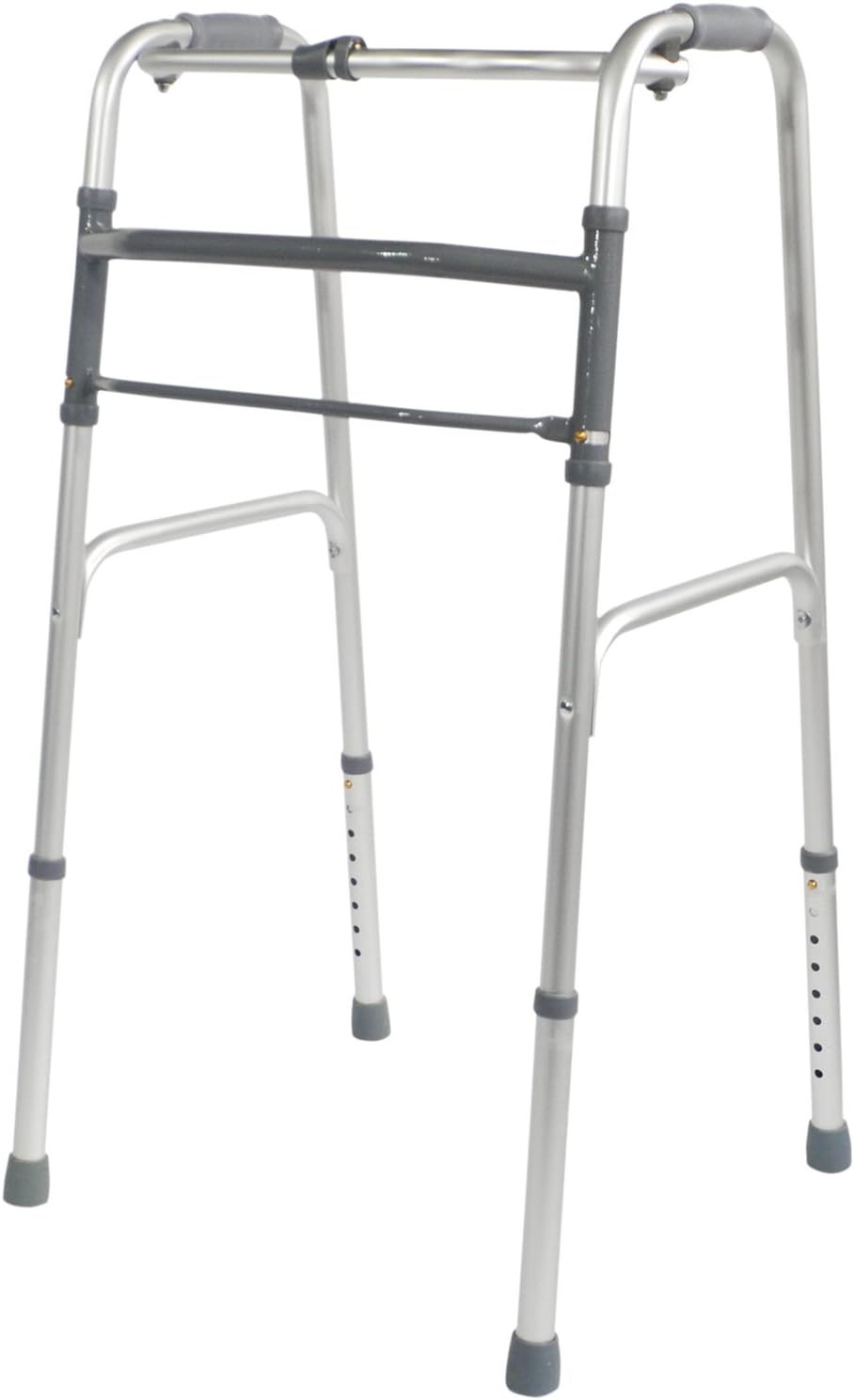 Aidapt Adjustable Height Folding Aluminium Lightweight Walking Frame with Fast Fold Mechanism and Anti Slip Ferrule Feet to Aid Stability and Confidence When Walking Aid