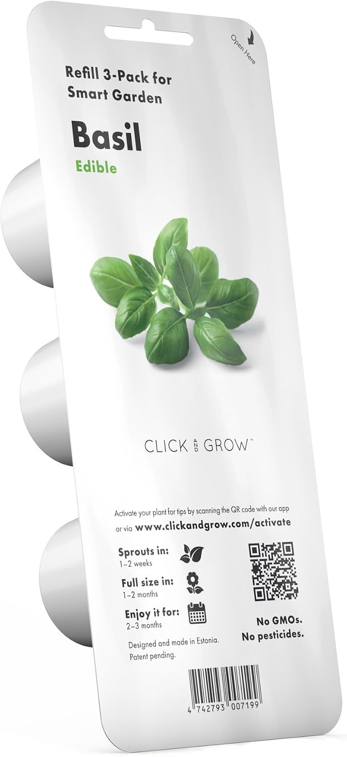 Click and Grow Smart Garden Basil Plant Pods, 3-Pack