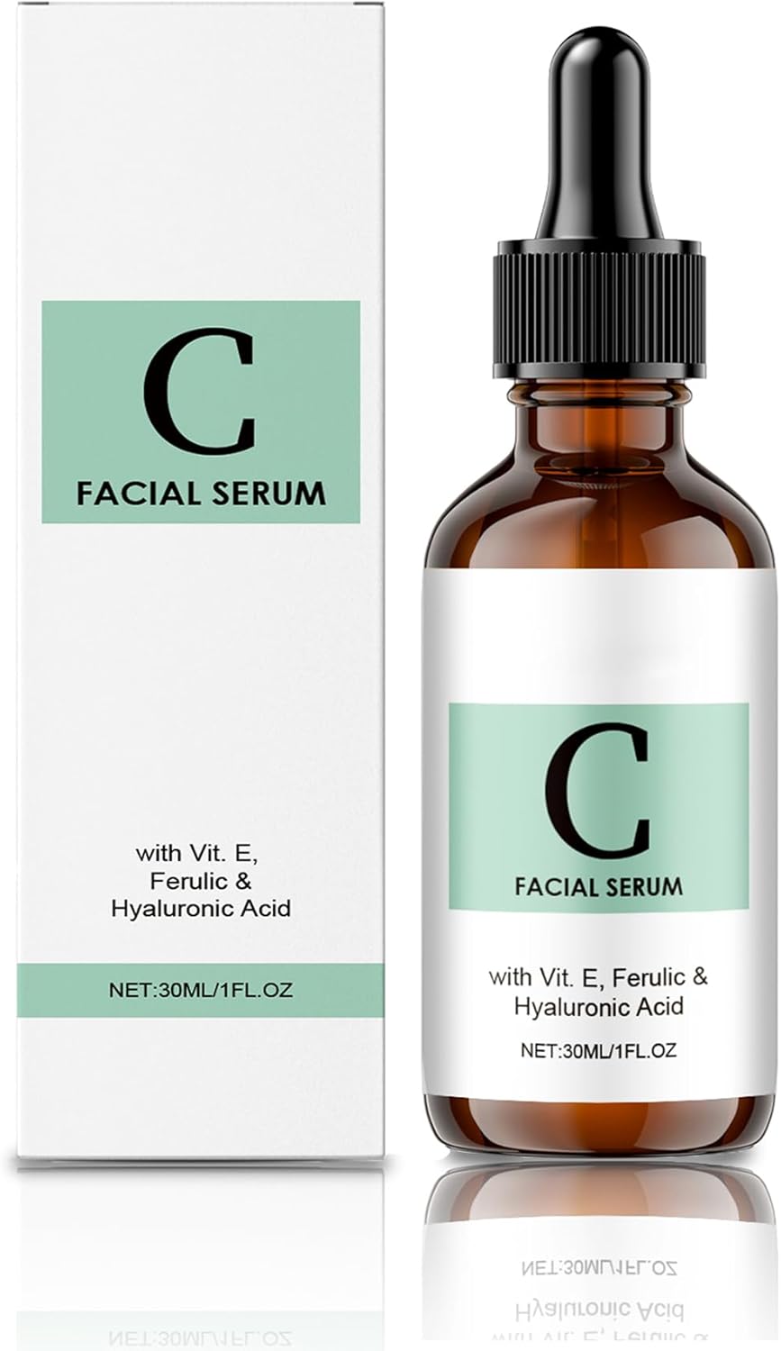 Vitamin C Serum for Face, Anti Dark Spots, Wrinkle Eesistance, Anti-aging, Fast Absorbing Skincare, Vegan Friendly, Suitable for All Skin Types (30ml)