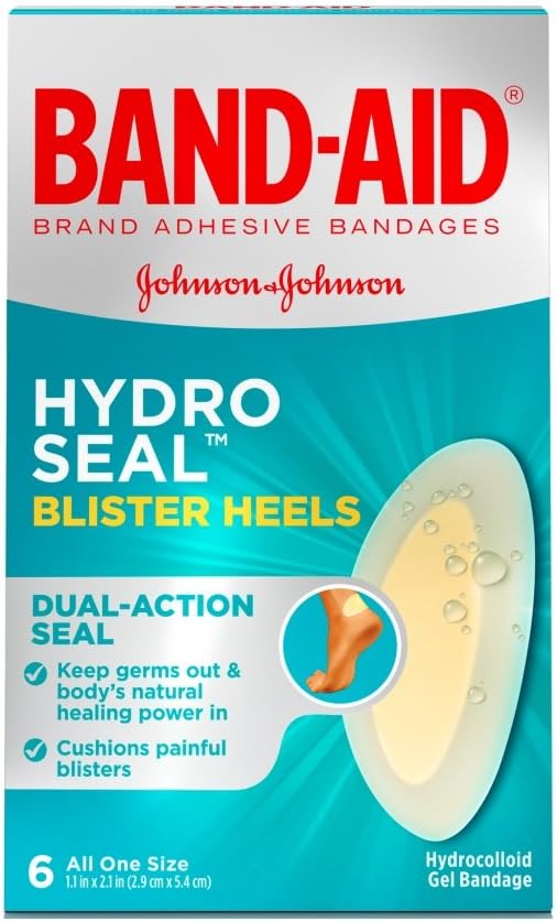 BAND-AID® Brand HYDRO SEAL® BLISTER HEEL CUSHIONS, 6 COUNT