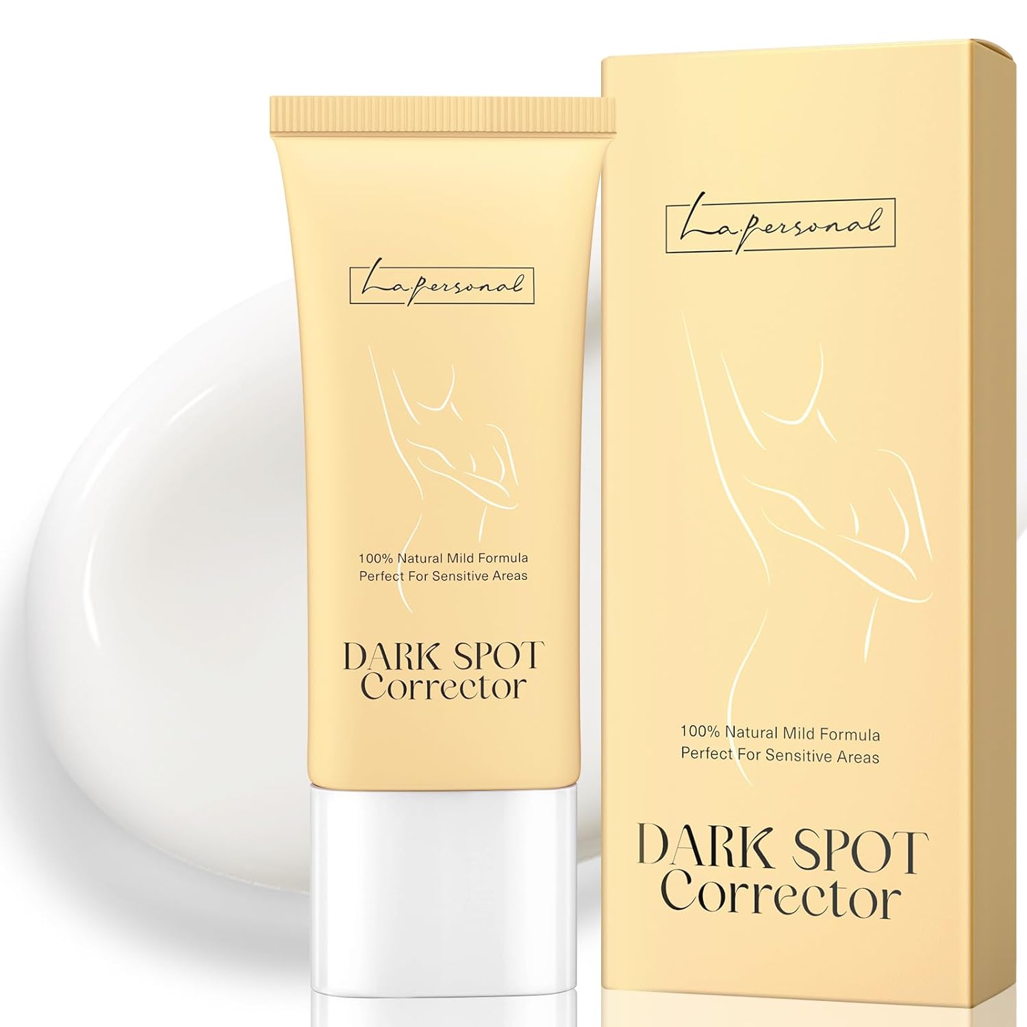 LA.PERSONAL Dark Spot Corrector for Body, Underarm, Knees, Elbows, Private Bikini Line, Inner Thigh, Moisturizes Body Butt Back Cream for Women and Men 2.14oz