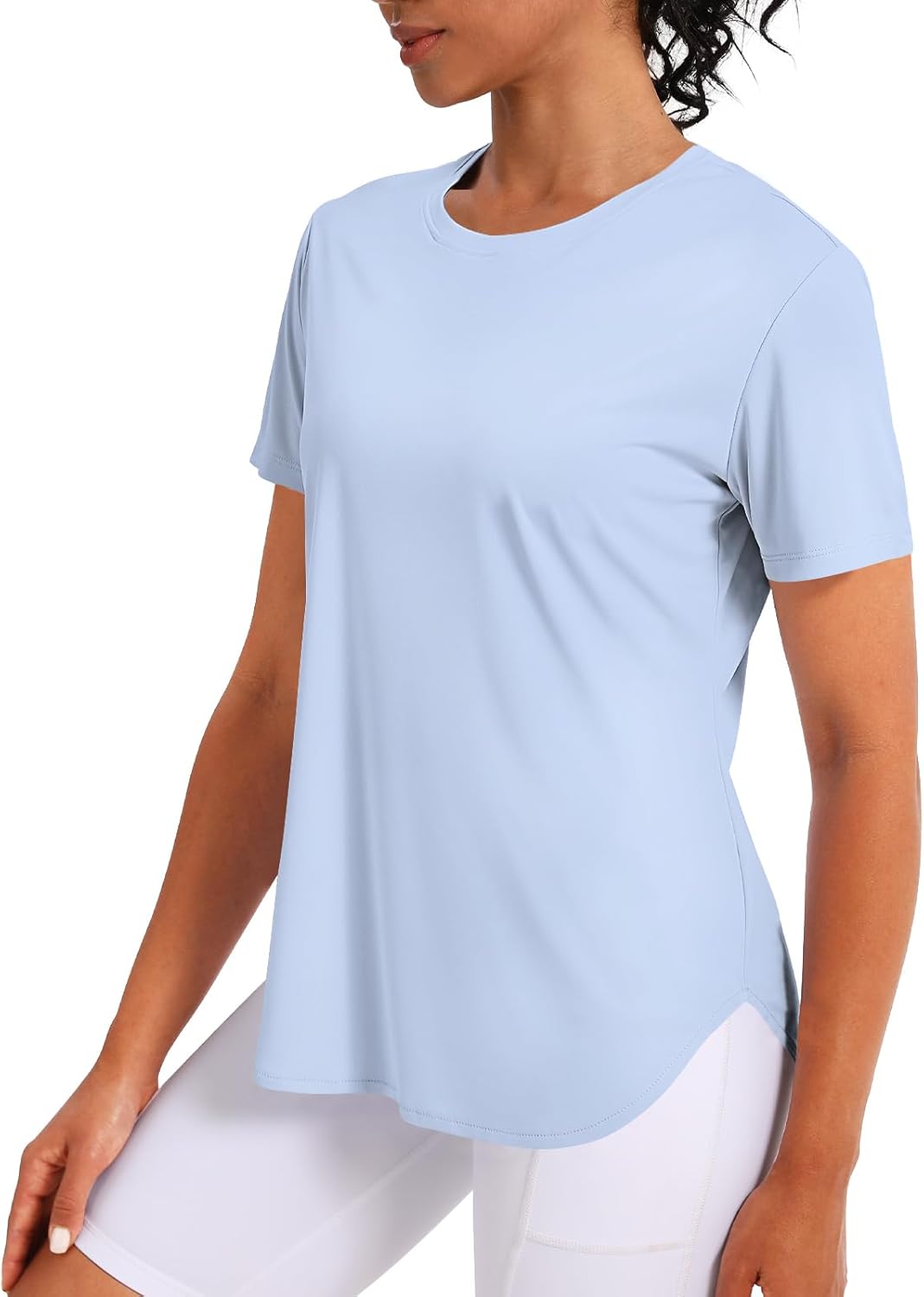 Women's Short Sleeve Workout Tops Athletic Shirts UV Protection Sun Shirts UPF 50+ Quick Dry Lightweight