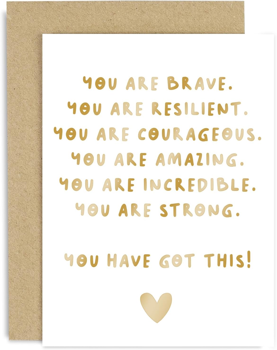 Encouragement Cards For Women - You Are Strong You Got This - Get Well Soon Sympathy Gifts - Feel Better Cards For Friends - Surgery Recovery Gift for Her - Divorce Card for Friend