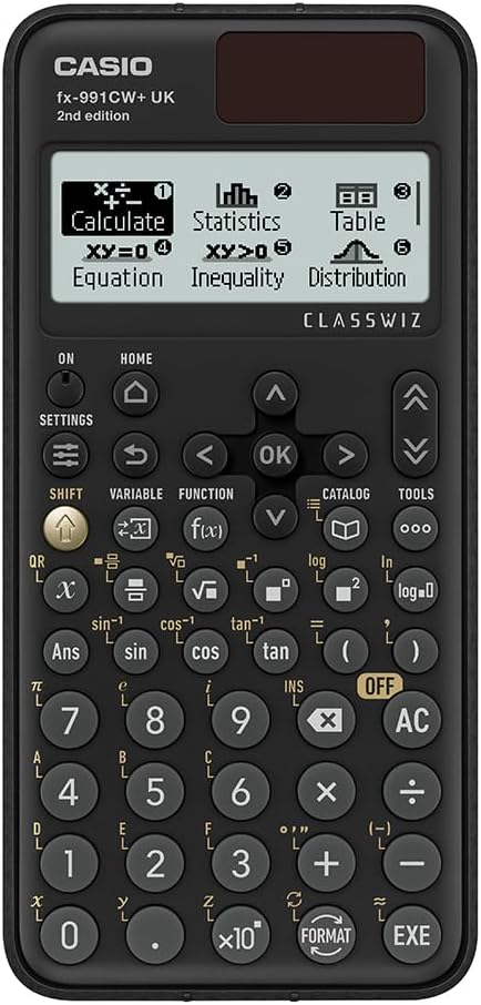 Casio fx-991CW+ Scientific Calculator Black (UK Version) - Upgrade from Previous fx-991CW Model