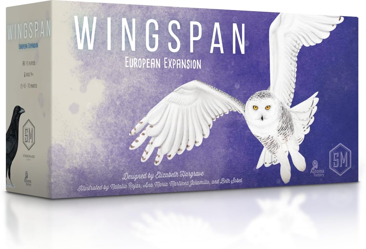 Stonemaier Games | Wingspan European Expansion | Board Game | Ages 14+ | 1-5 Players | 40-70 Minute Playing time