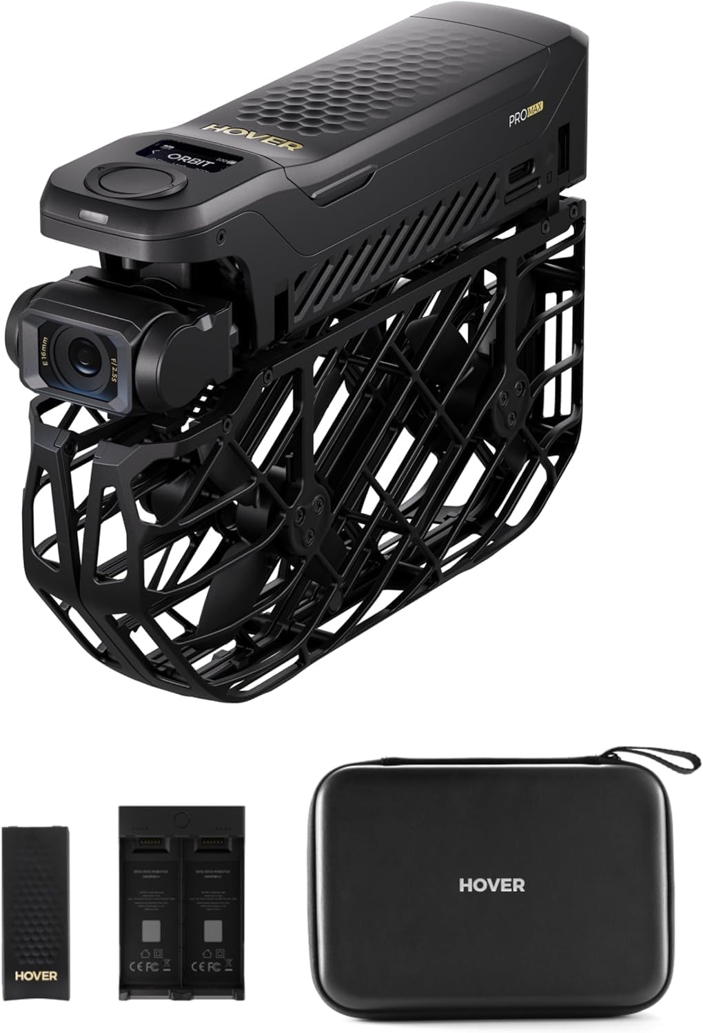 HOVERAir X1 PROMAX 8K Action Flying Camera, Foldable Drone with Camera with 26Mph Follow Speed, 10+ Fully Automatic Flight Modes, Fly Anywhere with OmniTerrain, SmoothCapture 2.0(Basic Combo)