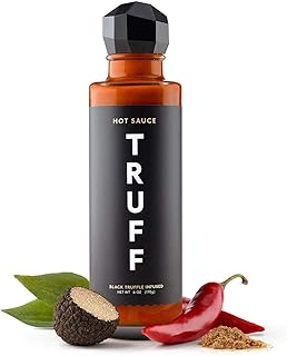 TRUFF Original Black Truffle Hot Sauce, Gourmet Hot Sauce with Ripe Chili Peppers, Black Truffle Oil, Organic Agave Nectar, Unique Flavor Experience in a Bottle, 6 oz.