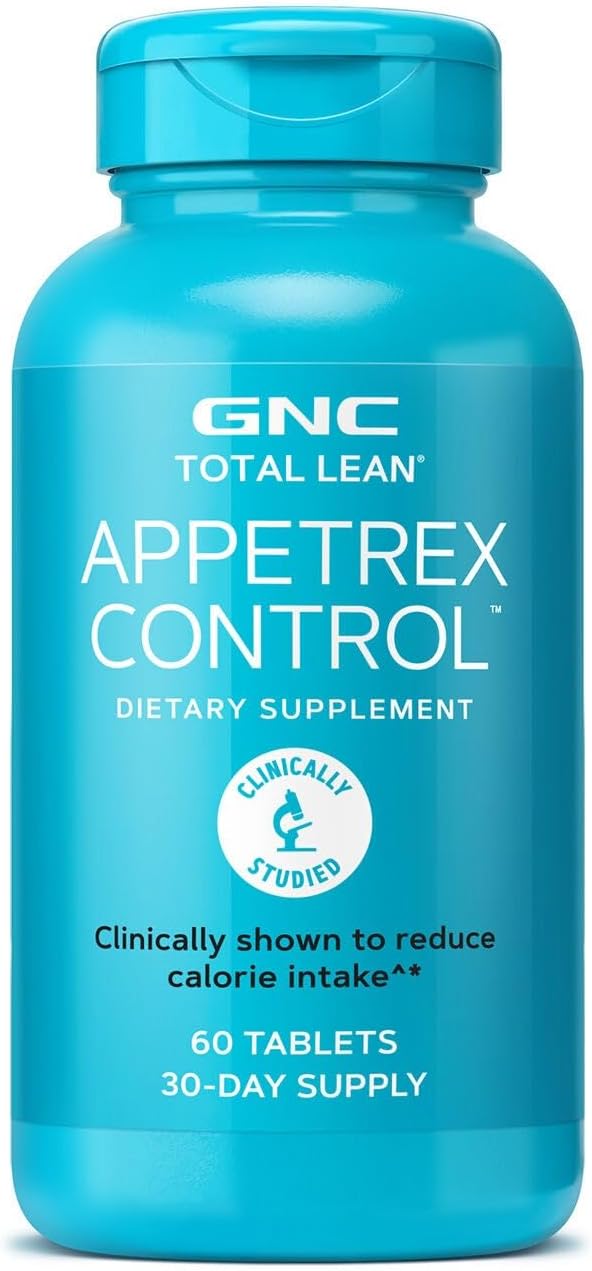 GNC Total Lean Appetrex Control, Clinically Shown to Reduce Calorie Intake, 60 Tablets