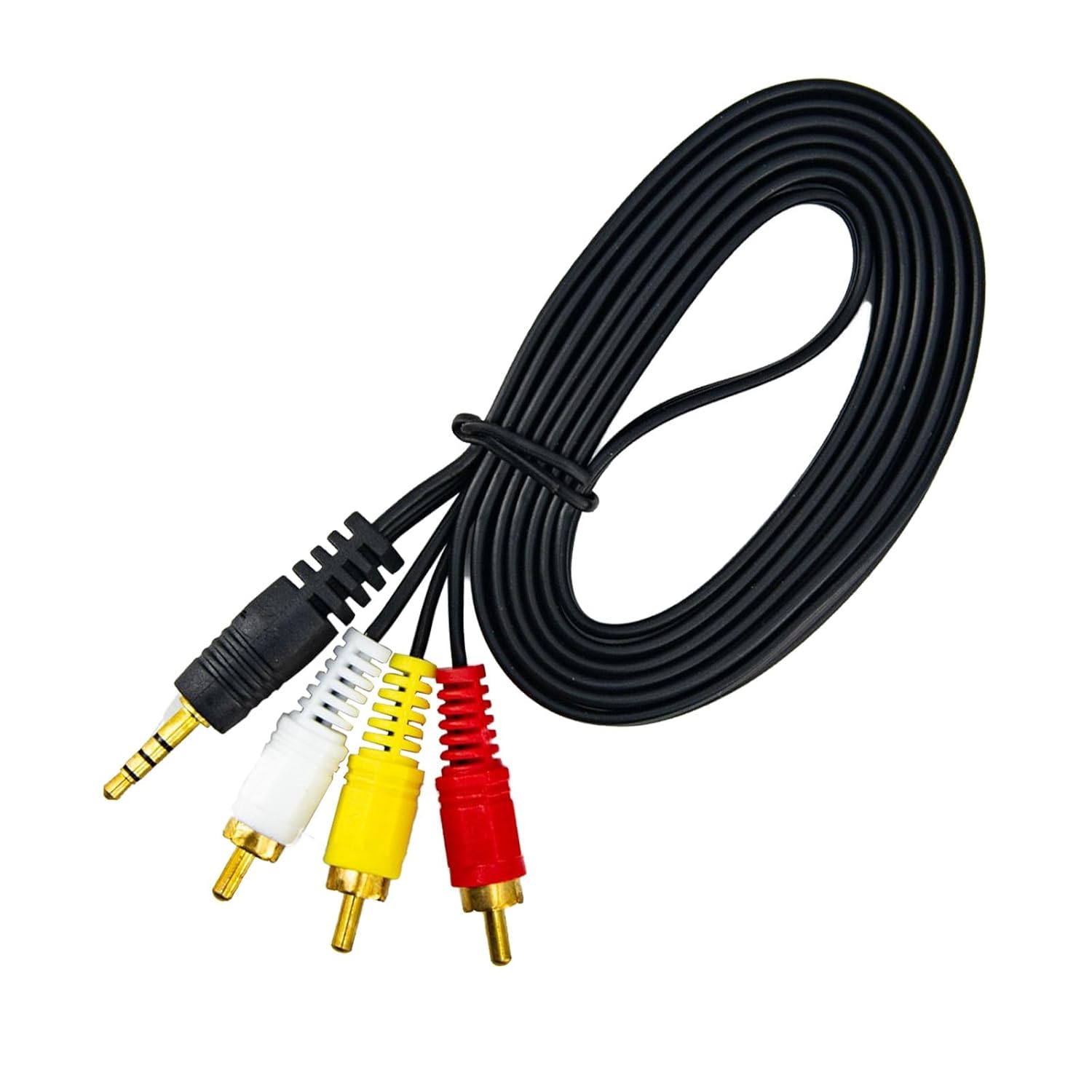 XLIWAN Av Camcorder Video Output Cable, DVD Cables to Connect to a TV, Input Replacement, Connector Converter Adaptor for Smartphones, Tablets,Speakers, Home Theater