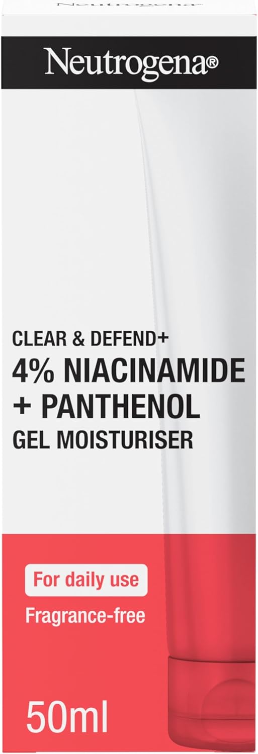 Neutrogena® Clear & Defend+ Gel Moisturiser with Niacinamide & Panthenol