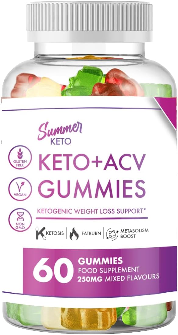 Summer Keto + ACV(60 Gummies) Ketogenic Weight Management -Food Supplement for The Keto Diet